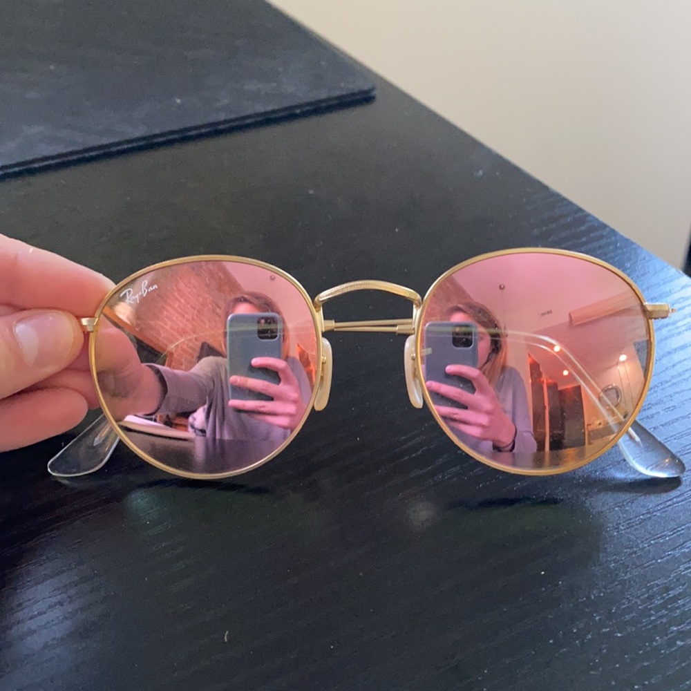Ray Ban Round Metal Folding Sunglasses